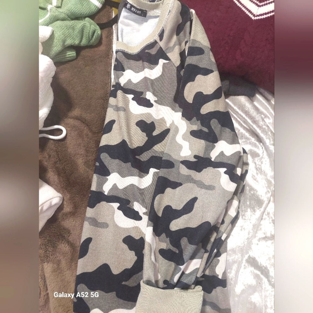 Long sleeve camouflage shirt